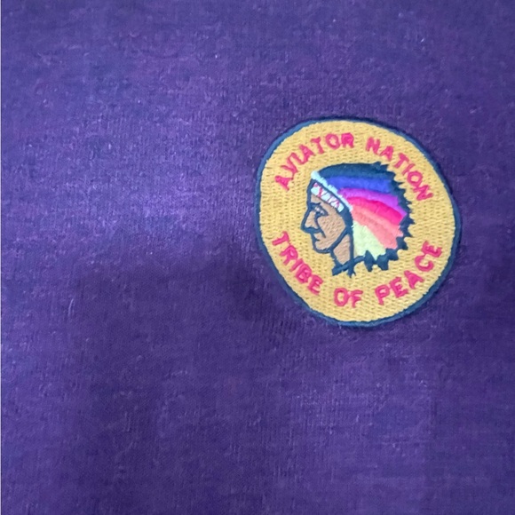 Aviator Nation unisex Purple and Pink ombre Sweatshirt size large - Picture 3 of 5